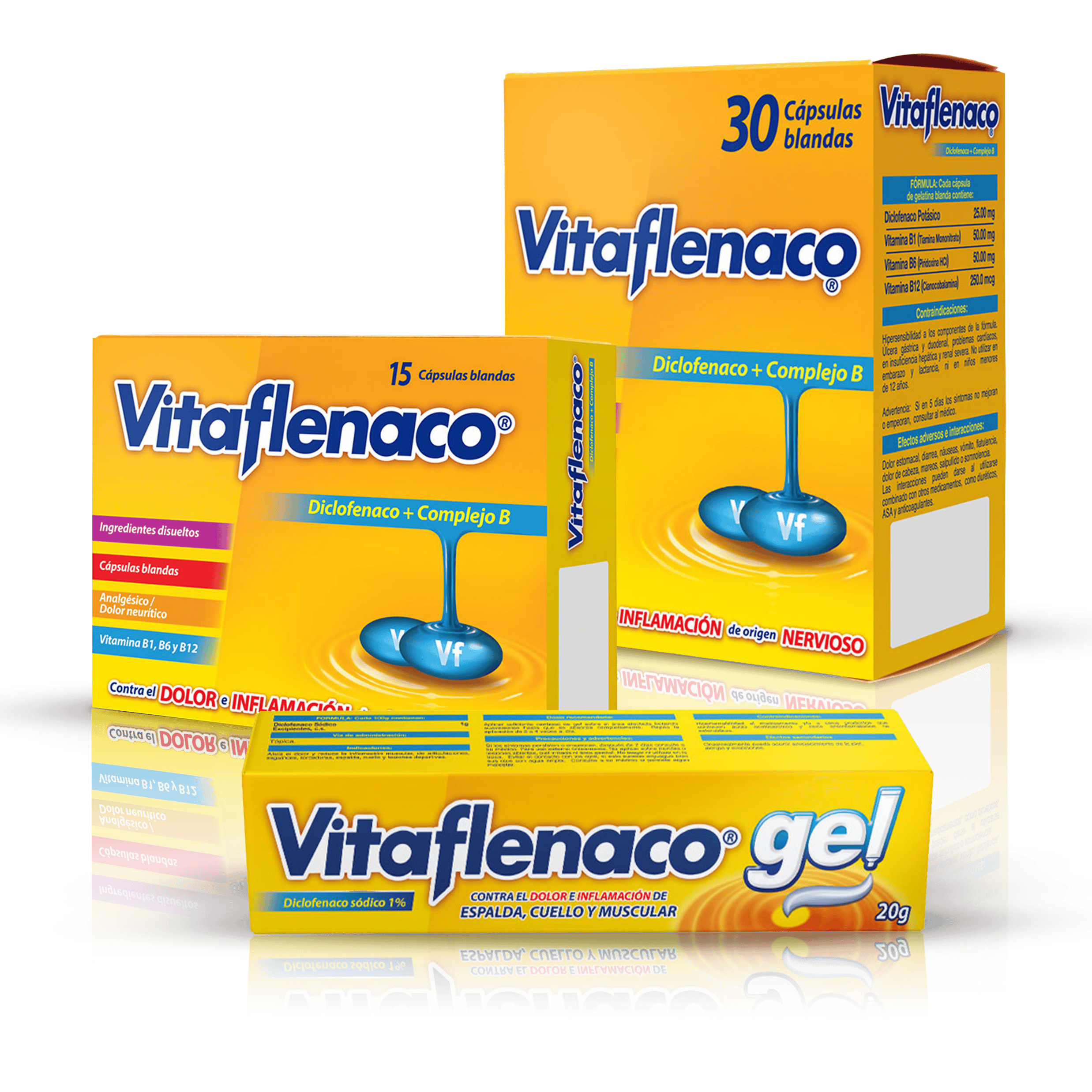 Línea completa de productos Vitaflenaco