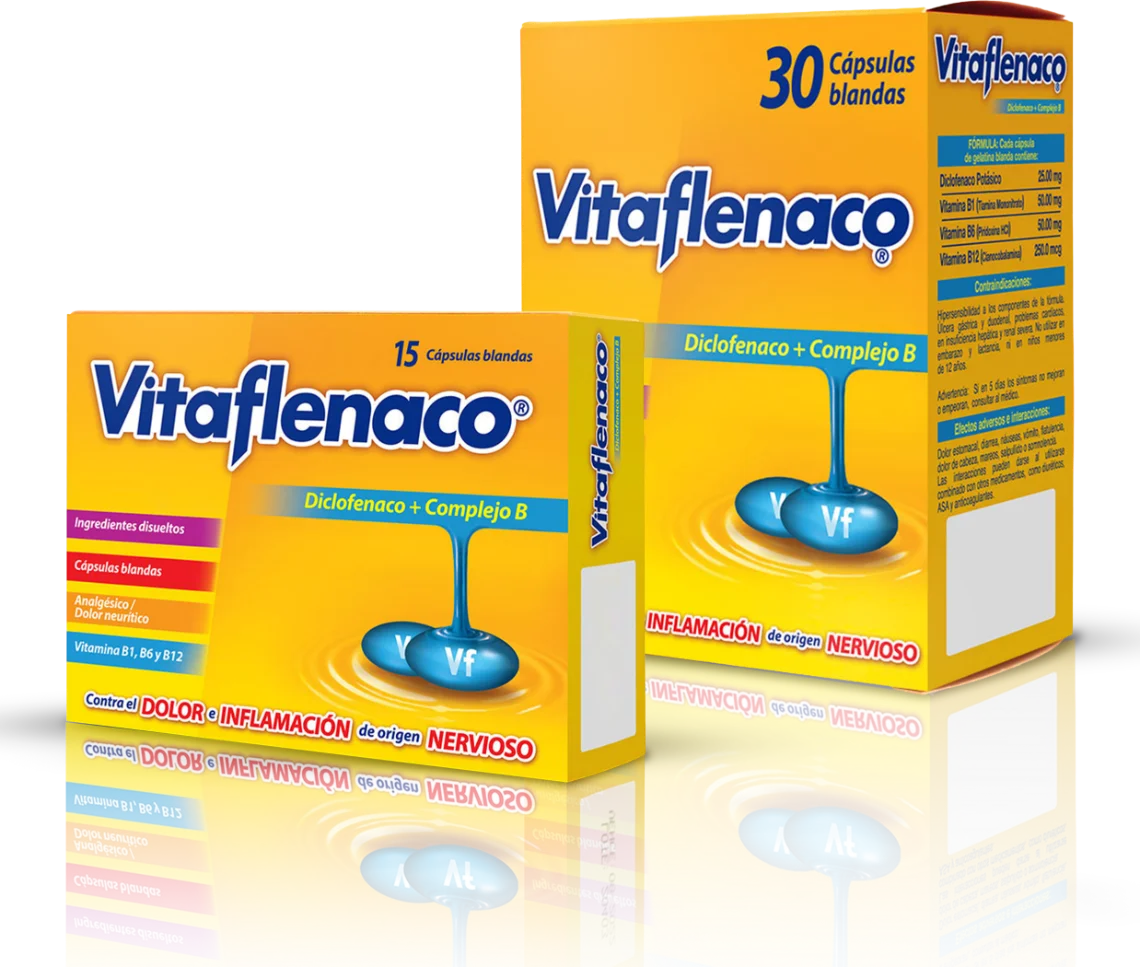 Vitaflenaco cápsulas blandas
